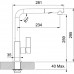 Franke FG 0392.084 Mosogatócsap kihúzható zuhanyfejjel, króm/kőszürke 115.0392.369