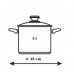 BANQUET zománcozott edény fedővel, 3 l 13VEFP18