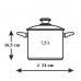 BANQUET zománcozott edény fedővel, 7,5 l 13VEFP24