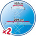 VILEDA Doble kihúzható ruhaszárító, 22 m (157245) G20210