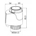 HEIMEIER EMO T 230V AC 2m, (NC) termoelektromos szelepmozgató 1833-01.500