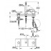 GROHE Eurocube 3 lyukas kádcsaptelep kombináció, 1/2", króm 19966000