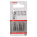 BOSCH 3 részes csavarbitkészlet, Extra Hard (PZ) PZ1; PZ2; PZ3; 25 mm 2607001753