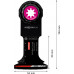 BOSCH EXPERT MultiMax PAII 52 APIT multifunkciós rezgőfűrészlap, 52 mm 2608900030
