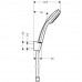 HANSGROHE Croma 100 1jet/Porter´S zuhanyszett, 1,25 m, króm 27574000