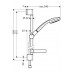 HANSGROHE Croma 100 1jet UnicaC zuhanyszett, 0,65 m, króm 27717000