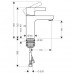 HANSGROHE Metris S egykaros mosdócsaptelep, króm 31060000