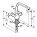 KLUDI Standard mosogató csaptelep nyílt rendszerű vízmelegítőhöz , króm 319110515