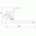 NOVASERVIS METALIA EGYKAROS FALI KONYHAI CSAPTELEP 150 MM,SZATÉN- KRÓM 55076,9