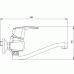 NOVASERVIS Metalia 56 egykaros fali konyhai csaptelep, 150 mm, króm 56070/A,0