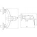 NOVASERVIS METALIA 57 Zuhany csaptelep tartozékok nélkül 100 mm króm 57065/1.0