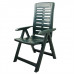 KIÁRUSÍTÁS ALLIBERT ARUBA dönthető műanyag kerti szék, sötétzöld 140257 (17180080) SÉRÜLT