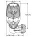 HEIMEIER WK Termosztátfej adapterrel, sarok kivitel 7300-00.500