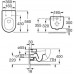 ROCA Meridian fali mélyöblítésű WC, maxiClean A34624700M
