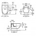 ROCA Meridian porcelán fali bidé A357245000