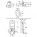 ROCA Gap falbaépíthető tartály fali WC-vel 789009000G