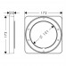 HANSGROHE Axor hosszabbító rozetta, króm 98860000