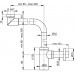 ALCAPLAST Design mosdószifon, fém, helytakarékos DN32 A403