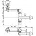 ALCAPLAST helytakarékos mosdószifon, DN63 A413