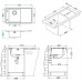 ALVEUS STRICTO 10 rozsdamentes mosogató, 790 x 472 mm, balos 1124359