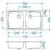 ALVEUS BASIC 160 FI 90 rozsdamentes mosogató, 780 x 435 mm, leinen 1049434