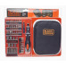 Black & Decker A7104-XJ Bitek és foglalatok szett racsnis csavarhúzóval 56 darab