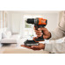 Black & Decker BCD382D1XC-QW Akkus fúró-csavarozó (45Nm/18V/1x2,0Ah)