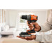 Black & Decker BCD382D2XK-QW Akkus fúró-csavarozó (45Nm/18V/2x2,0Ah) koffer