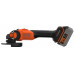 Black & Decker BCG6L8F1S-QW Akkus sarokcsiszoló (18V/1x4,0Ah), 3x korong, táska