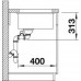 BLANCO Subline 340/160-U Silgranit mosogató , palaszürke , jobbos 520403