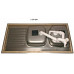 BLANCO R-ZS 12x6-2 rozsdamentes mosogatótálca, 120x60x15 cm, natúr, forgatható 510505