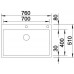 BLANCO CLARON 700-IF/A Durinox InFino rozsdamentes mosogató dugókiemelővel 523394