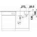 BLANCO SUBLINE 340/160-F InFino szilgránit mosogató, balos főmedence, fekete 525984