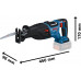 BOSCH GSA 185-LI PROFESSIONAL Akkus szablyafűrész (18V/akku és töltő nélkül) 06016C0020