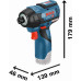 BOSCH GDR 12V-110 PROFESSIONAL Akkus ütvefúró-csavarozógép, L-BOXX 06019E0003