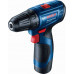 BOSCH GSR 120-LI PROFESSIONAL Akkus fúró-csavarozó szett (12V/2x2,0Ah) koffer 06019G8002