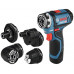 BOSCH GSR 12V-35 FC 2x3.0Ah, 4 adapter, L-Boxx Akkus fúrócsavarozó 06019H3000