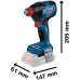 BOSCH GDX 18V-210 C PROFESSIONAL Akkus ütvecsavarozó (akku és töltő nélkül) L-BOXX 06019J0