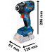 BOSCH GDR 18V-200 PROFESSIONAL Akkus ütvefúró-csavarozó (18V/2x4,0Ah) koffer 06019J2107
