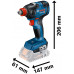 BOSCH GDX 18V-200 PROFESSIONAL Akkus ütvecsavarozó 06019J2204