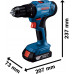 BOSCH GSB 183-LI PROFESSIONAL Akkus ütvefúró/-csavarozók, 1x 2,0 Ah 06019K9101