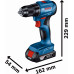 BOSCH GDR 18V-215 + GSR 185-LI (2x 2,0 Ah + GAL 18V-20 + tok) 06019N2023