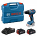 BOSCH GSR 18V-65 PROFESSIONAL Akkus fúrócsavarozó, 2× GBA 4.0Ah 06019N3231 KARCOS KOFFER
