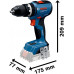 BOSCH GSB 18V-65 PROFESSIONAL Akkus ütvefúró/-csavarozók, L-BOXX 06019N3301