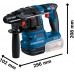 BOSCH GBH 18V-22 PROFESSIONAL Akkumulátoros fúrókalapács SDS Plus 0611924000