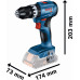 BOSCH PROFESSIONAL 18 V-os 2 részes szerszámkészlet: GSB + GDR + 2x 4.0Ah + GAL 0615A50069