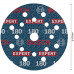 BOSCH EXPERT O780 Foil csiszolótárcsa, 125 mm, G180 2608902412