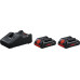 BOSCH 2x ProCORE18V 4.0Ah + GAL 18V-40 Akku és töltő szett 1600A01BA3