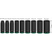 BOSCH PRO Impact Socket Set, 1/2", mély, 9 részes 2608003040