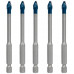 BOSCH EXPERT HEX-9 HardCeramic fúrószár tetőcseréphez, készlet, 6 mm, 5 db 2608900599